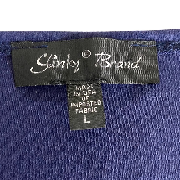 Slinky Brand Women’s Long Sleeve Tunic Navy Large - Picture 2 of 9